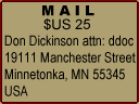 Send cash, check, or money order via mail.